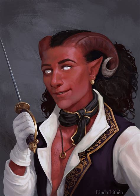 Commission Tiefling Bard By