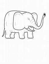 Elefant Colorat Planse sketch template