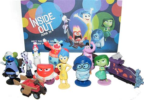 disney inside out movie figure set toy playset of 12 with joy fear