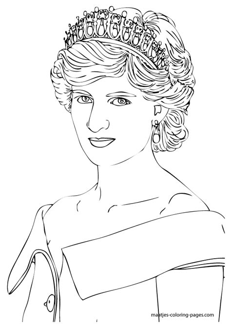 princess diana coloring pages sketch coloring page