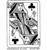 Playing Card Clipart Illustration Vintage Royalty Prawny Rf sketch template