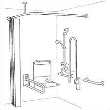 illustration   level access shower shower wheelchair dimensions