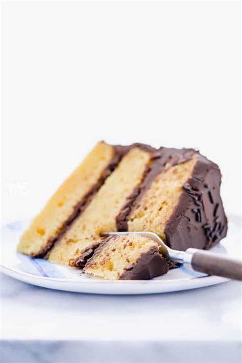 gluten  yellow cake recipe  scratch   fork