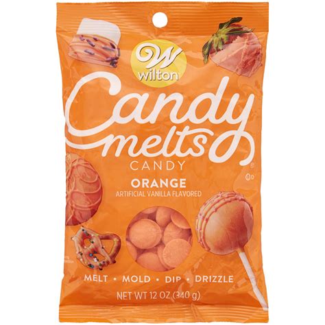 wilton orange candy melts candy  oz furniturezstore