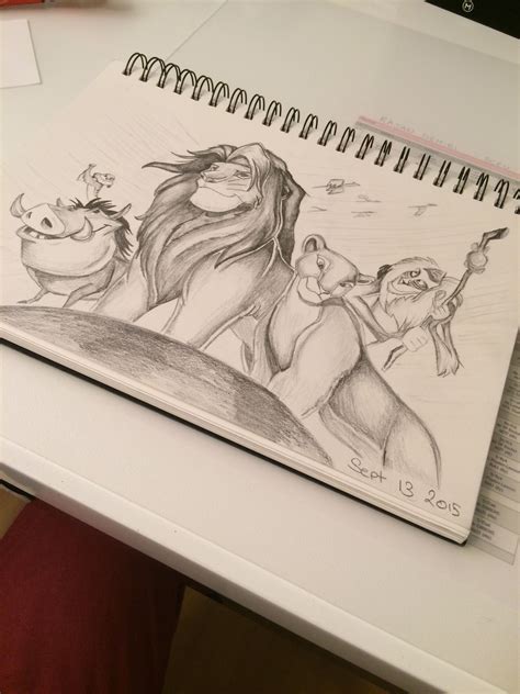 lion king pencil drawing disney drawings sketches cute disney drawings