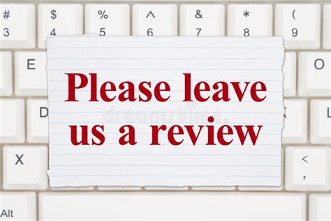leave   review   keyboard stock photo image  tech