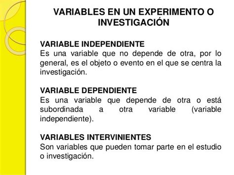 Variables Dependientes E Independientes En Una Investigacion Ejemplos