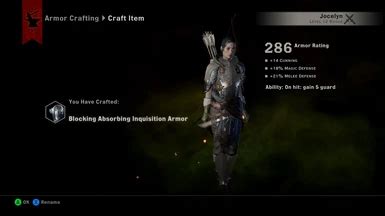 upgraded armor schematics  dragon age inquisition nexus mods  community