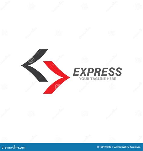express logo stock vector illustration  delivery