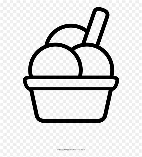 ice cream scoops coloring page icon hd png  vhv