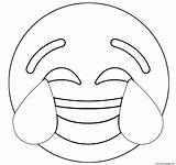 Emoji Coloring Pages Laughing Crying Printable Print Twitter Sheets Info Para Colorir Book sketch template