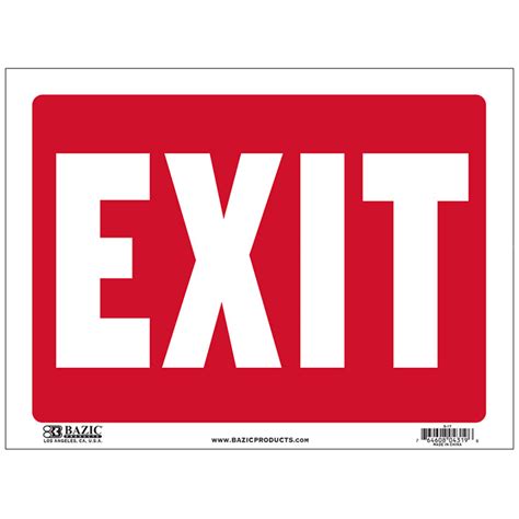 exit signs cheap plastic signs wholesale bulk pricing