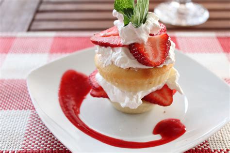 strawberry shortcake   raspberry coulis  adore food