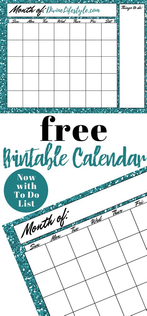 printable calendar monthly organizer divine lifestyle
