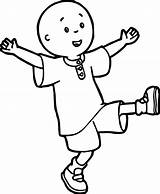 Wecoloringpage Caillou Coloring sketch template