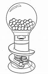 Gumball Machine Drawing Empty Printable Template Coloring Clipart Sketch Bubble Gum Pages Getdrawings Paintingvalley Drawings sketch template