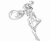Storm Capcom Marvel Vs Abilities Coloring Pages Power sketch template