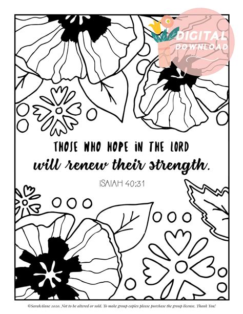 hope coloring bundle printable coloring pages christian etsy