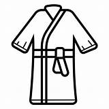 Bademantel Bathrobe Karate Vector Vektor Martial Badekurort Gurt Kriegs sketch template