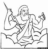 Zeus Mythology sketch template