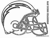Coloring Pages Charger Chargers Getcolorings Nfl Helmet Printable sketch template
