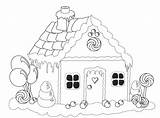 Coloring House Gingerbread Drawing Pages Candy Clipart Christmas Bread Printable Color Big Kids Child Colouring Print Door Houses Man Getdrawings sketch template