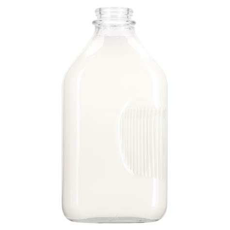 64 Oz Half Gallon Clear Glass Milk Bottle The Cary Company