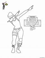 Fortnite Coloring Pages Dab Choose Board Birthday sketch template