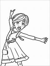 Leap Ballerina sketch template