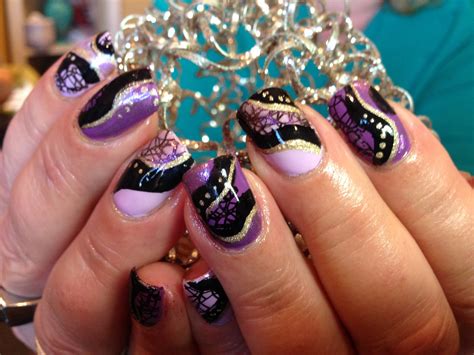 purple rain nails  veeah nails nail art purple rain