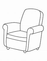 Chair Coloring Pages Armchairs Colouring Mother Armchair Color Template Arm Furniture Kids Book Chairs Designlooter Sheets Christmas House Digital Drawing sketch template