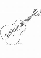 Guitare Musique sketch template