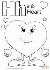 Letter Coloring Heart Pages Printable Preschool Alphabet Supercoloring Worksheet Sheets Colouring Worksheets Kids Letters Words Crafts Styles Valentines Valentine Drawing sketch template
