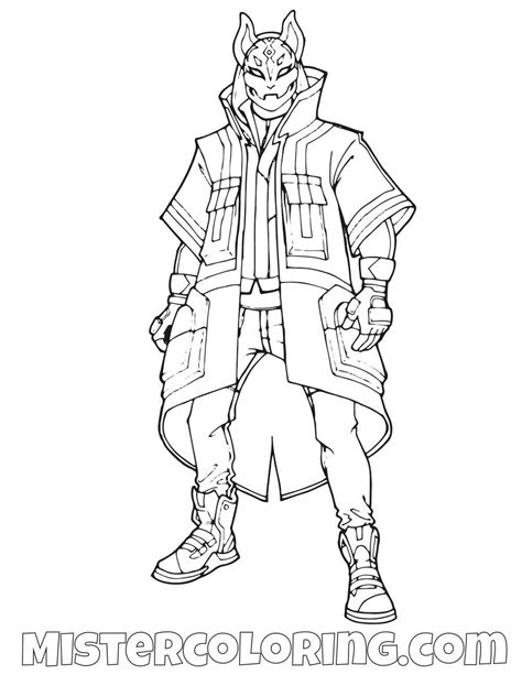 fortnite characters coloring pages