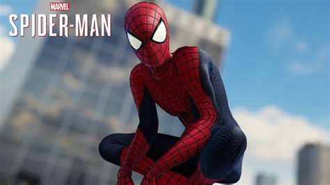 spider man pc tasm  suit mod  roam gameplay youtube
