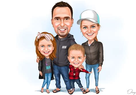 family caricature pictures insight  leticia