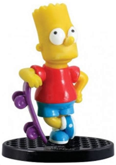 Bart Simpson The Simpsons With Skateboard 2 75 Inch Pvc Figurine
