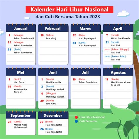 kalender libur nasional  cuti bersama