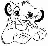 Coloring Simba Pages Printable Animations Cartoons sketch template