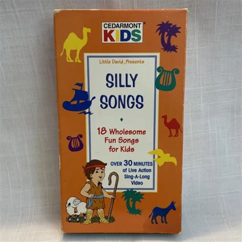 cedarmont kids silly songs vhs video  action  songs  picclick