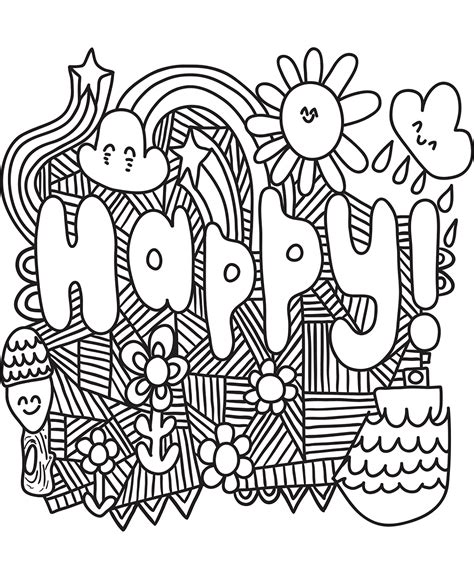 doodle art coloring pages home interior design