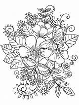 Blumen Erwachsene Printable sketch template