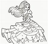 Pauper Barbie Coloring Princess Pages Getcolorings sketch template