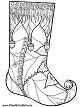 Stocking Christmas Coloring Pages Printable Pheemcfaddell Color Adults Adult Colouring Printables Santa Crafts Books Popular Winter Cat Navidad Library Book sketch template