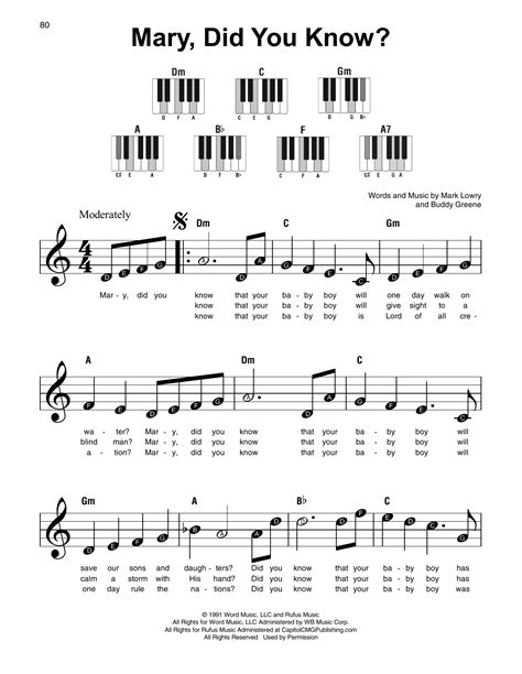 mary    piano sheet  easy mary    sheet