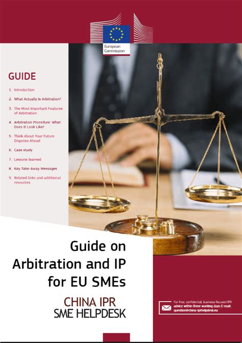 china ipr sme helpdesk guide on arbitration and ip for eu smes cde