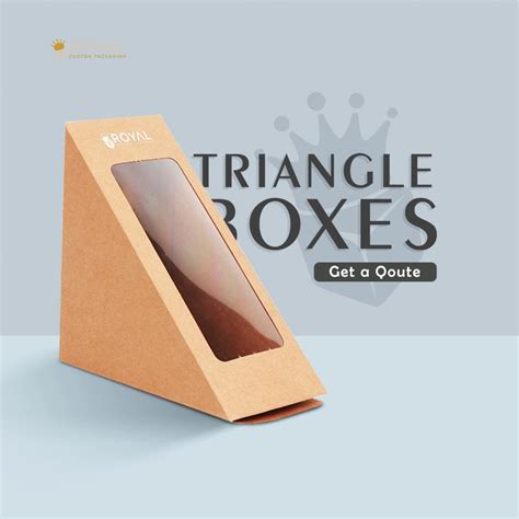 custom triangle box packaging custom printed boxes custom packaging