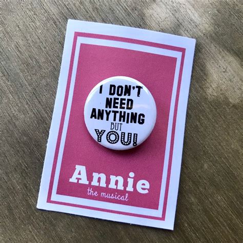annie  musical  dont     pinback etsy