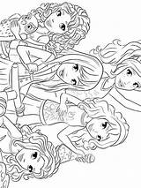 Lego Friends Pages Coloring Printable Color sketch template