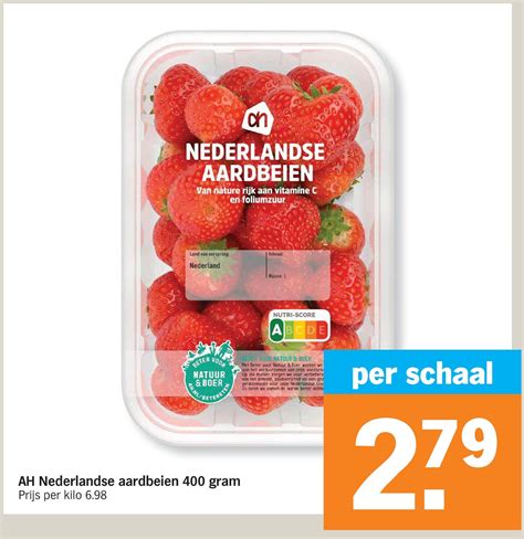 ah nederlandse aardbeien  gram  indebuurt enschede